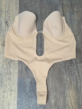 Strapless Nude Plunge Bodysuit